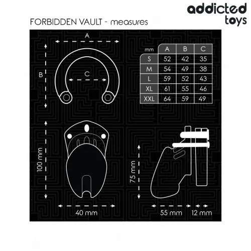 Verbotenes Peniskäfig 10cm – Addicted Toys Locked