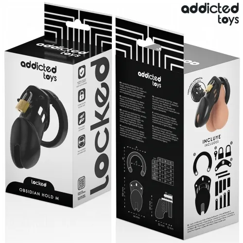 Obsidian Hold penis cage M – Addicted Toys Locked