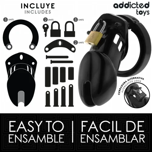 Obsidian Hold penis cage M – Addicted Toys Locked