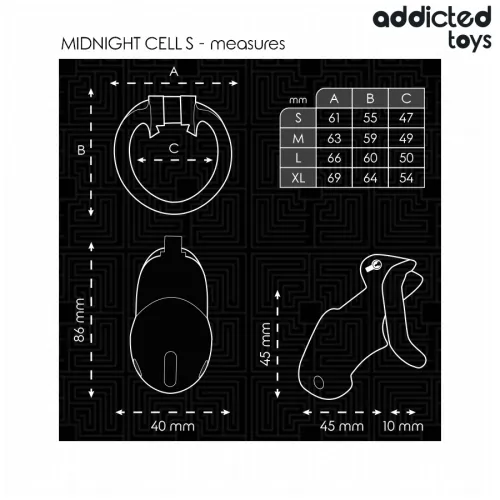 Mindnight Cell Peniskäfig S 4.8cm – Addicted Toys Locked