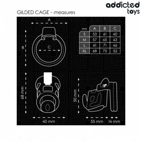 Gilden Cage Peniskäfig 8.5cm – Addicted Toys Locked