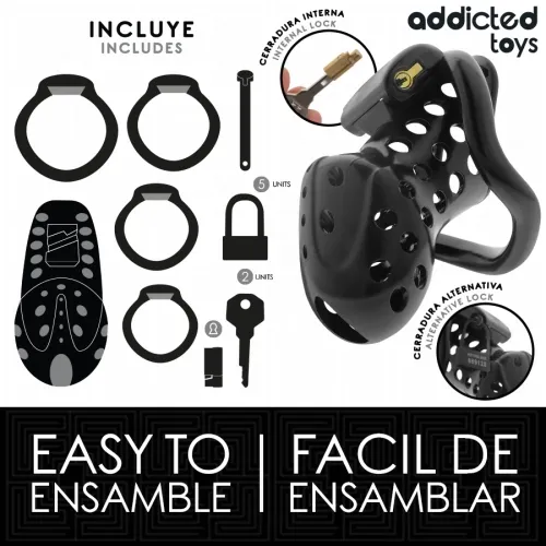 Chained hollow penis cage 10.5cm – Addicted Toys Locked