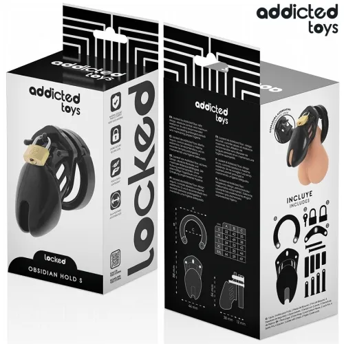 Obsidian Hold penis cage S – Addicted Toys Locked