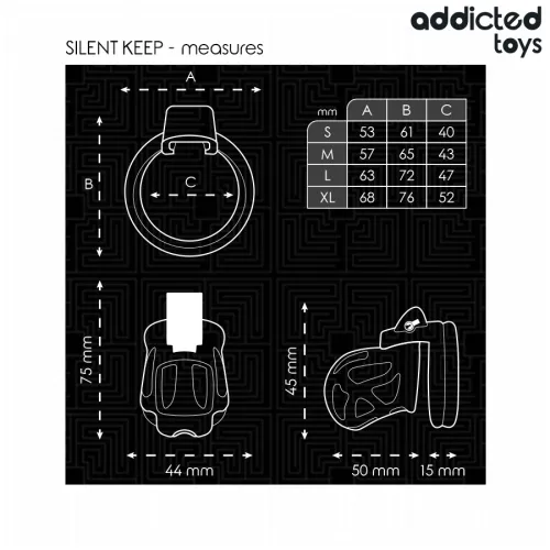 Silent Keep Peniskäfig 7.5cm – Addicted Toys Locked