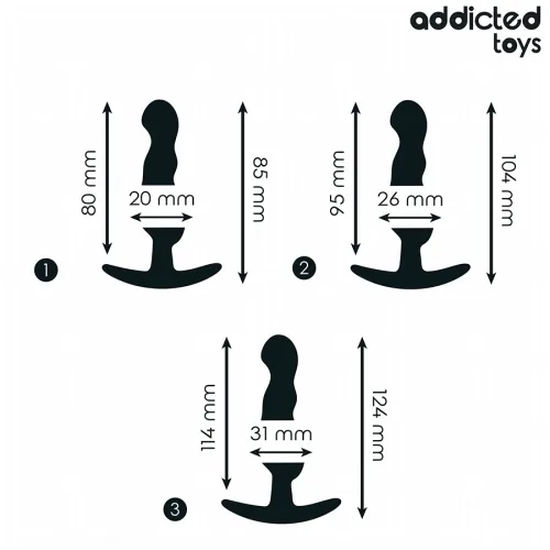 Set of 3 anal plug model 1 – Addicted Toys