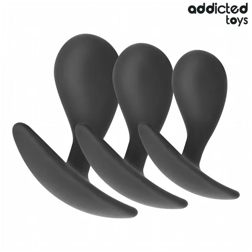 3er-Set Analplug Modell 3 – Addicted Toys