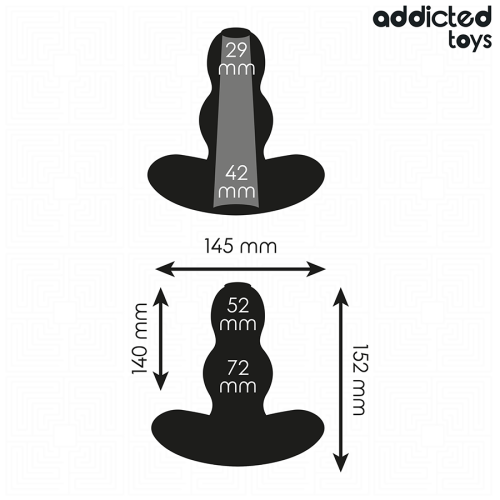 ADDICTED TOYS - HOHL ANAL PLUG GRÖSSE XXL 15,2 CM