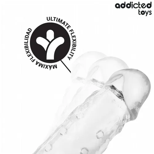 Transparente Penishülse M 27cm – Addicted Toys