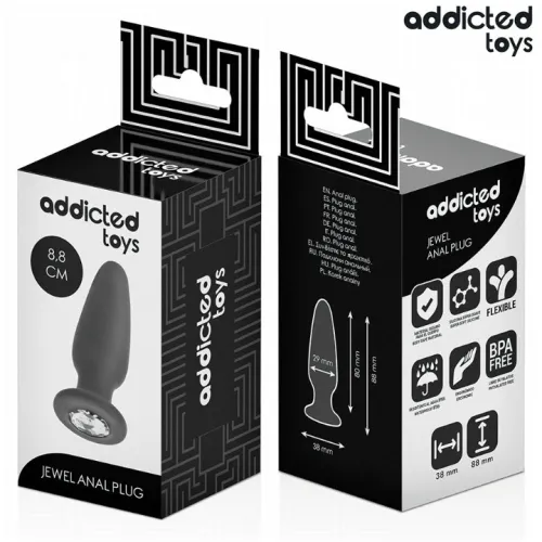 Anal Plug With Jewel S 8.8cm – Addicted Toys