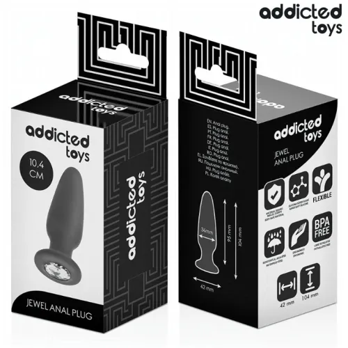 Anal Plug With Jewel M 10.4cm – Addicted Toys