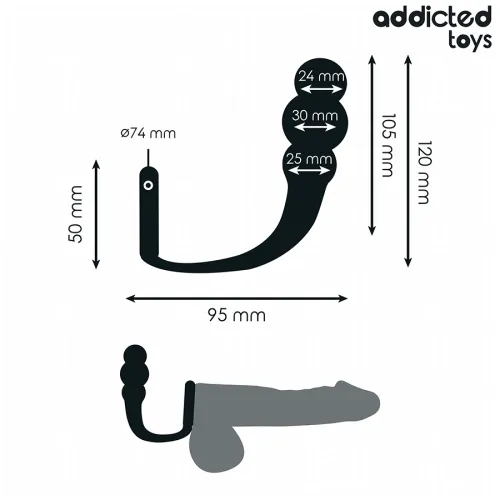 Anal plug with ring model 1 – Addicted Toys