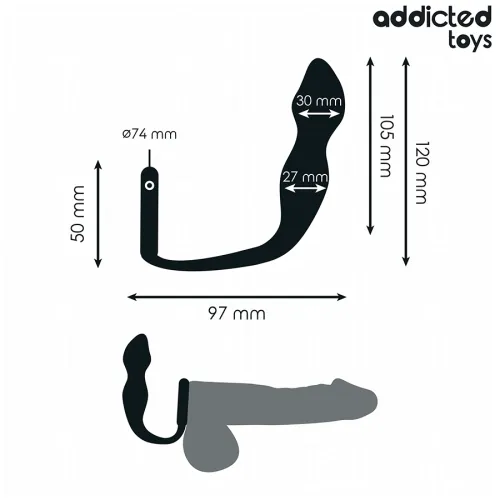 Anal plug with ring model 2 – Addicted Toys