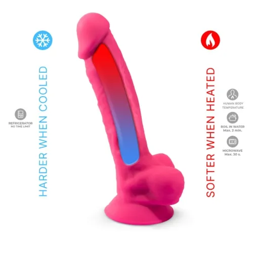 Realistischer Penis Modell 18 Rosa Vibration | Silexd