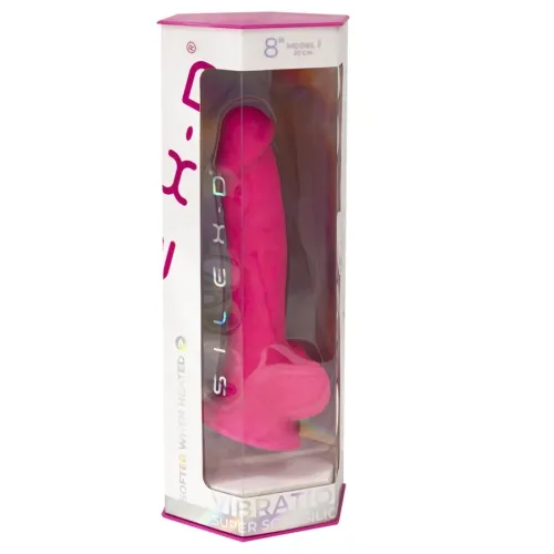 Realistischer Penis Modell 18 Rosa Vibration | Silexd