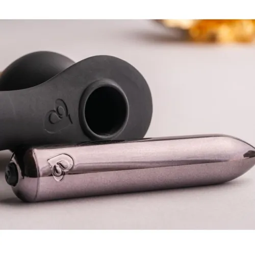 Ro-Zen Anal Plug with Vibrating Penis Ring Black – Rocks Off