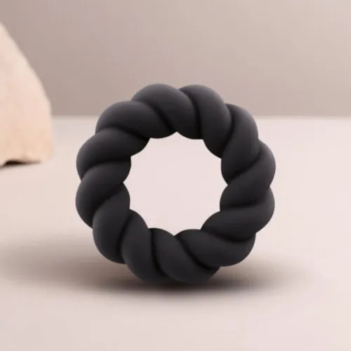 Twist Schwarzer Silikon-Masturbatorring – Rocks Off
