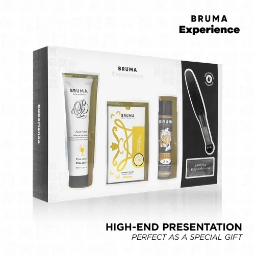 Gift set "Bruma Experience" with Aloe Vera and Piña Colada products, ideal as a special gift.