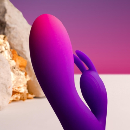 ROCKS-OFF - GLO-GIRL LILA RABBIT VIBRATOR - nah