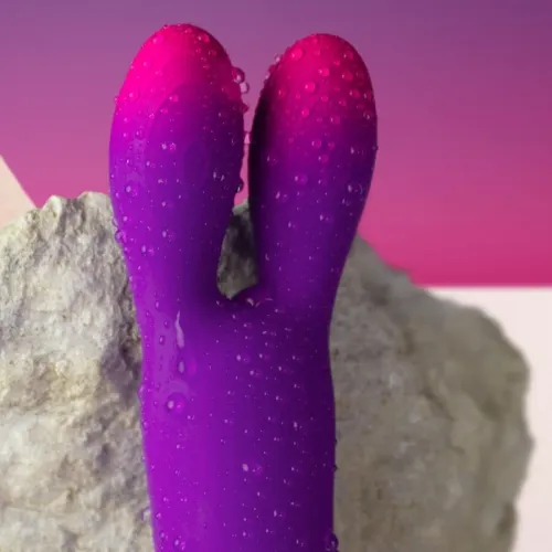 Glo-Girl Bunny Lila Flexibler Vibrator | Rocks Off
