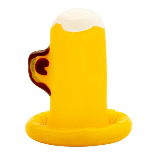 A glass of beer, a hand-painted condom – Condomerie