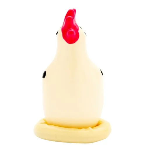 Cocky Rooster Kondom Handbemalt – Condomerie