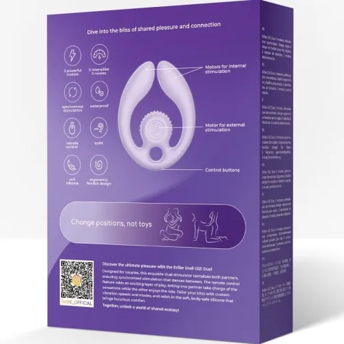 Gizi Duo Couple Stimulator Remote Control Purple – Snail Vibe