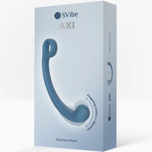 Axi Vibrierender Massagestab Blau – Snail Vibe