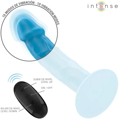 Phoebe Realistic Vibrator 10 Modes Blue | Intense