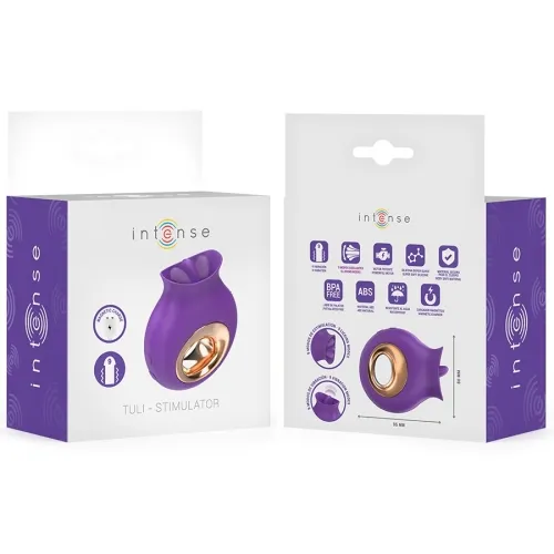 Tuli Clit Stimulator 9 Vibrations & 9 Oscillations Purple | Intense