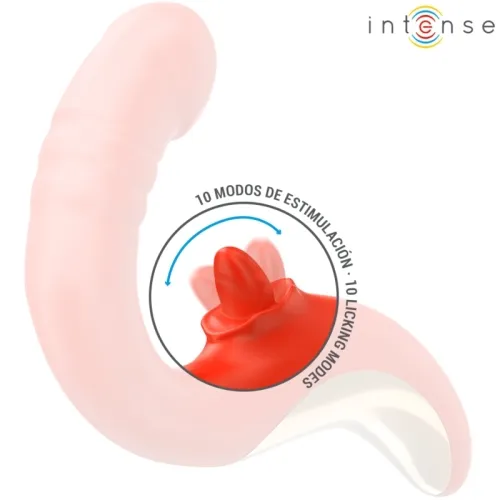 Paulina Vibrator Und Stimulator In U-Form Rot – Intense
