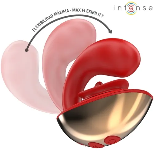 Mariah Vibrator & Stimulator In U-Form 10 Modi Rot – Intense