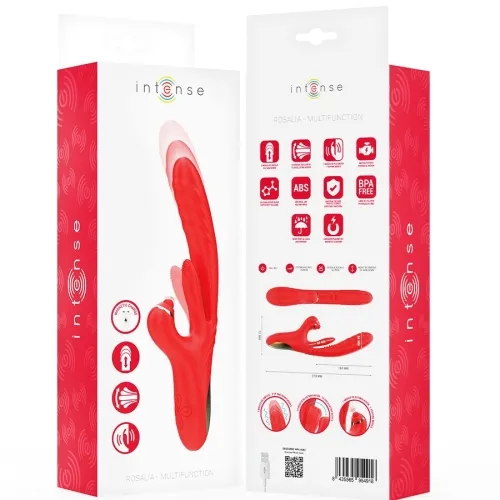 Rosalia Multifunctional Vibrator 3 in 1 Red | Intense