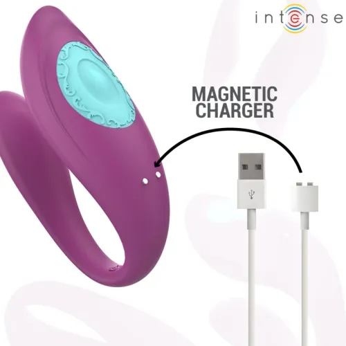 Annie U-Shaped Vibrator + Stimulator Purple – Intense