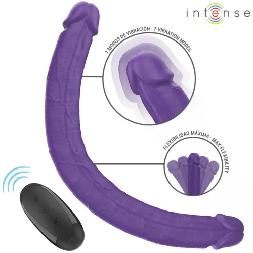 Gunter Dildo Double Vibrator 40cm Purple – Intense