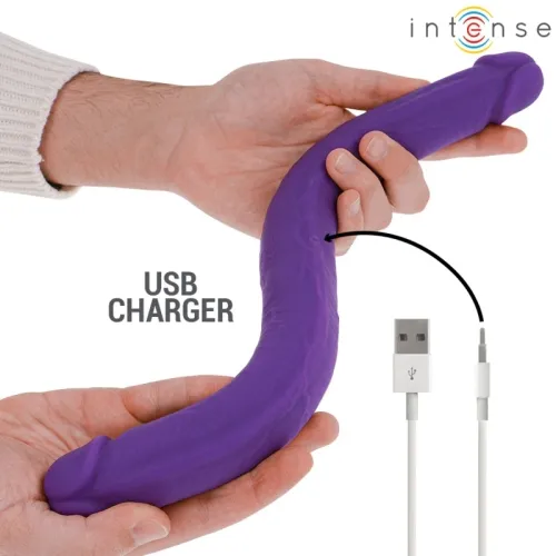 Gunter Dildo Double Vibrator 40cm Purple – Intense