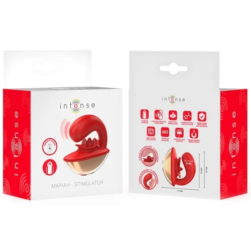 Mariah Vibrator & Stimulator In U-Form 10 Modi Rot – Intense