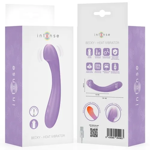 Becky Vibrator 19cm Heizbar 7 Modi Lila | Intense