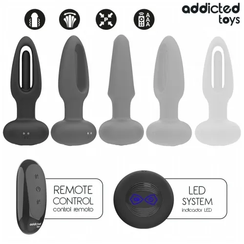 Analplug Mit Vibrierender Zunge Und Fernbedienung – Addicted Toys