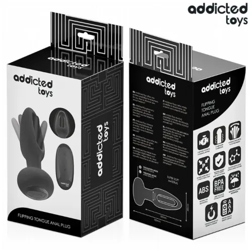 Analplug Mit Vibrierender Zunge Und Fernbedienung – Addicted Toys