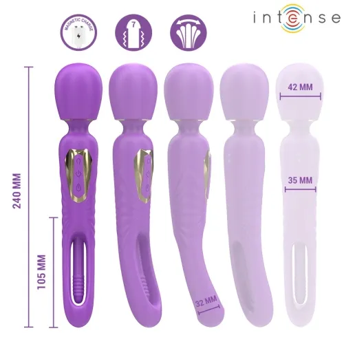 Christy Vibrating Wand with Snapping Tongue – Intense