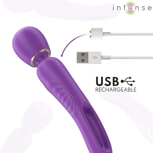 Christy Vibrating Wand with Snapping Tongue – Intense