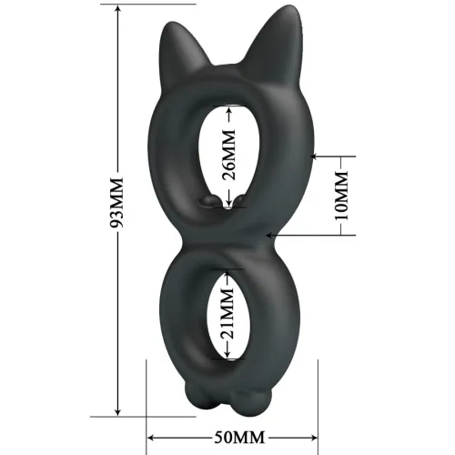 Toran Double Silicone Ring Model 20 – Crazy Bull