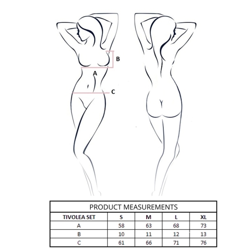 Passion - Tivolea Bh + String Set Misty Rose L/Xl