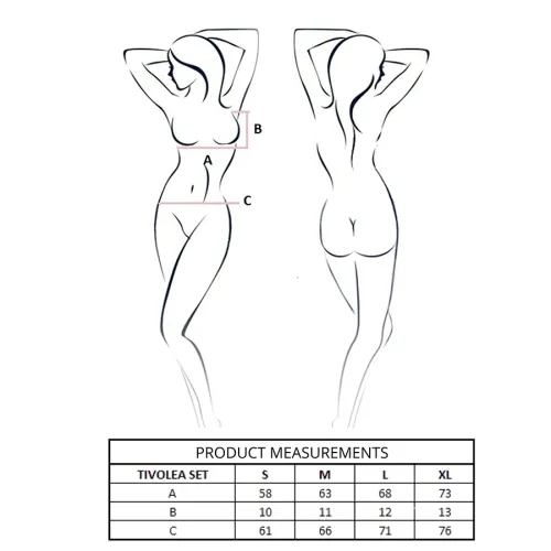 Tivolea Bra + String Set Misty Rose L/Xl – passion