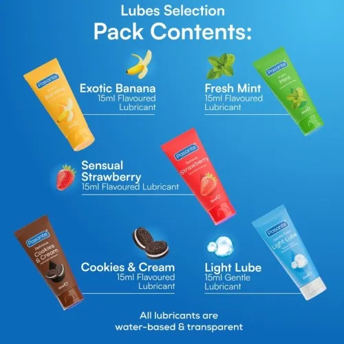 Flavored Lubricant 5 Units of 15ml each – Pasante
