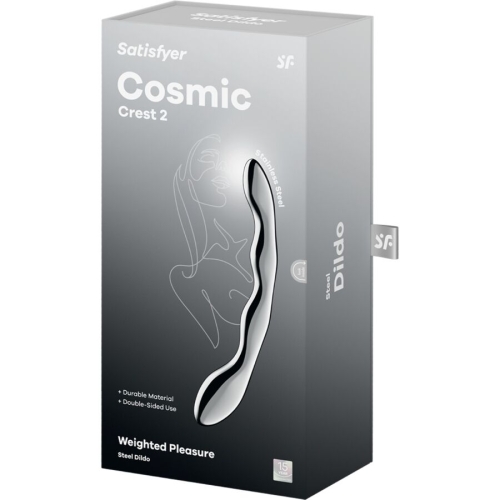 SATISFYER - COSMIC CREST 2 DOPPELDILDO AUS EDELSTAHL