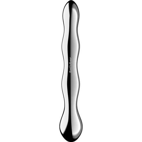 SATISFYER - COSMIC CREST 2 DOUBLE DILDO MADE OF STAINLESS STEEL