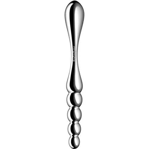 SATISFYER - STAR FORCE 1 DOUBLE DILDO MADE OF STAINLESS STEEL