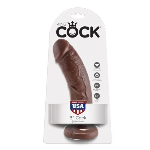 8" Dildo 20.3cm Braun – King Cock