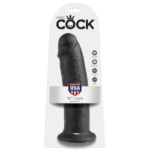 10" Dildo Schwarz 25cm | King Cock